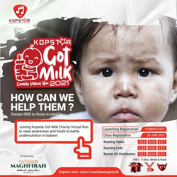 KOPSTAR Got Milk Charity Virtual Run